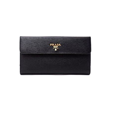 Prada Womens 1ML348 2EZZ Vitello Move Leather Wallet Nero 